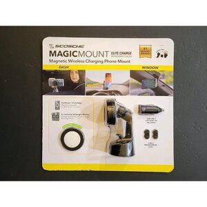 Scosche Magic Mount Elite Charge Wireless Phone Charger #179880 NEW SEALED